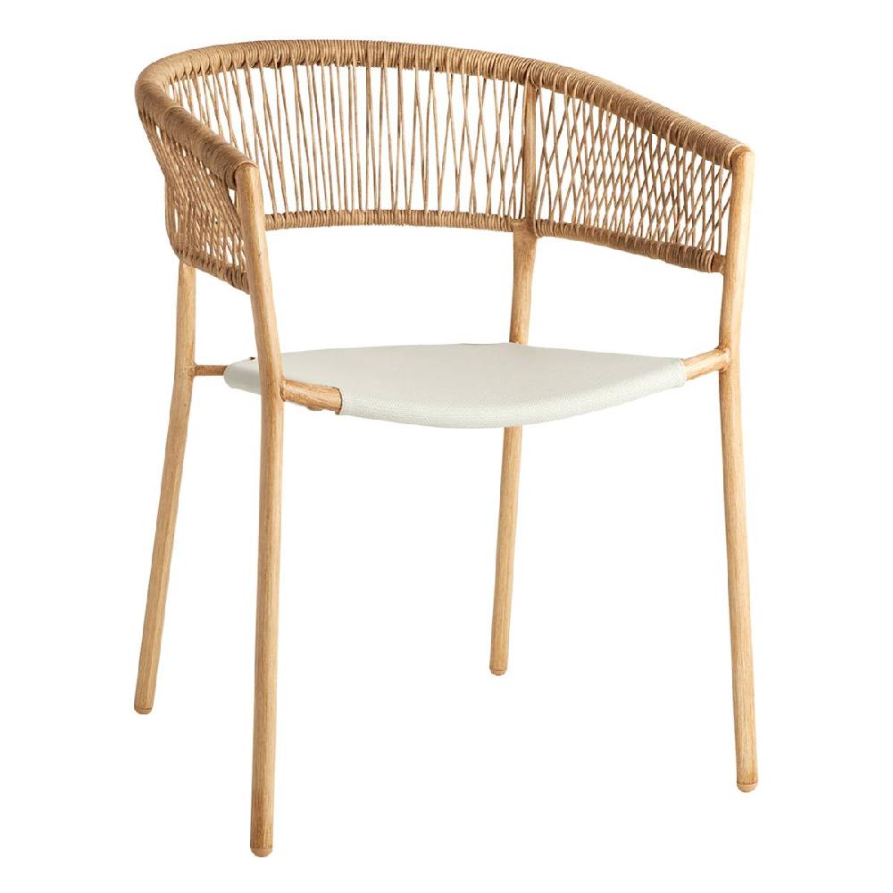 At Home Crosby St. Brody Wicker Patio Chair Natural