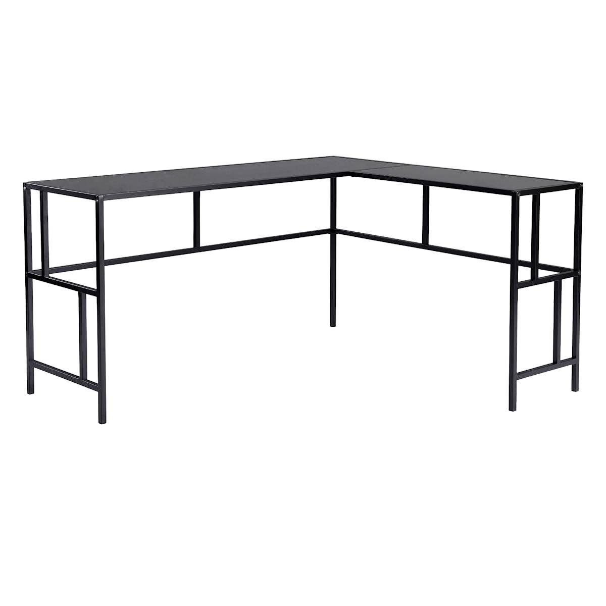 At Home Crosby St. Brooklyn Metal Desk Black