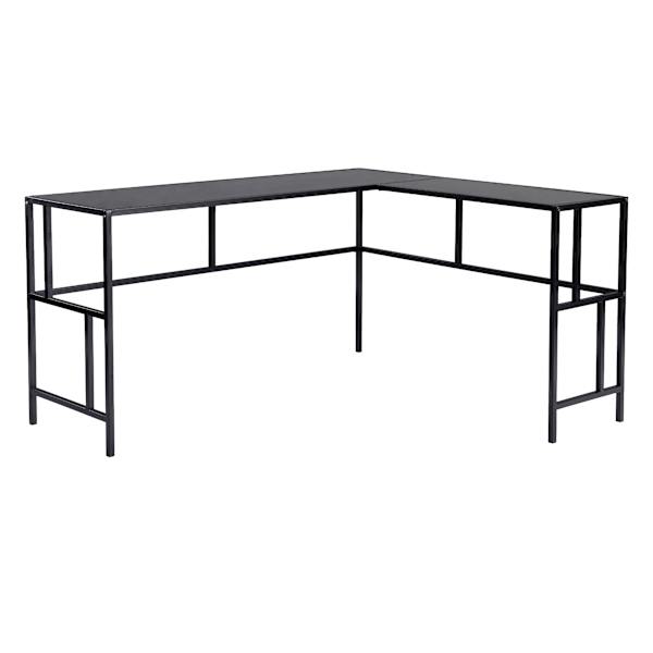 at home Crosby St. Brooklyn Metal Desk Black