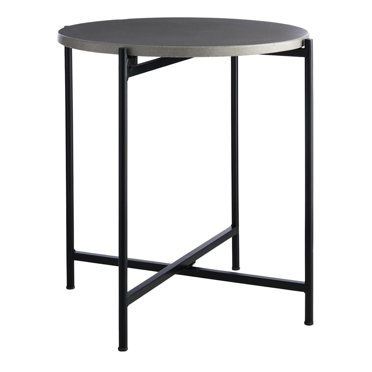 At Home Crosby St. Cement Patio Side Table Grey