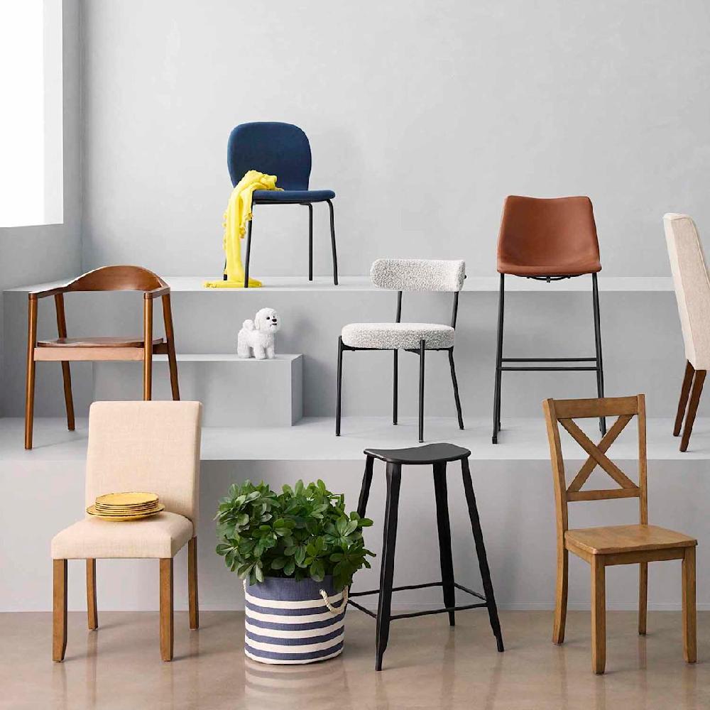 At Home Crosby St. Drake Barstool Cognac