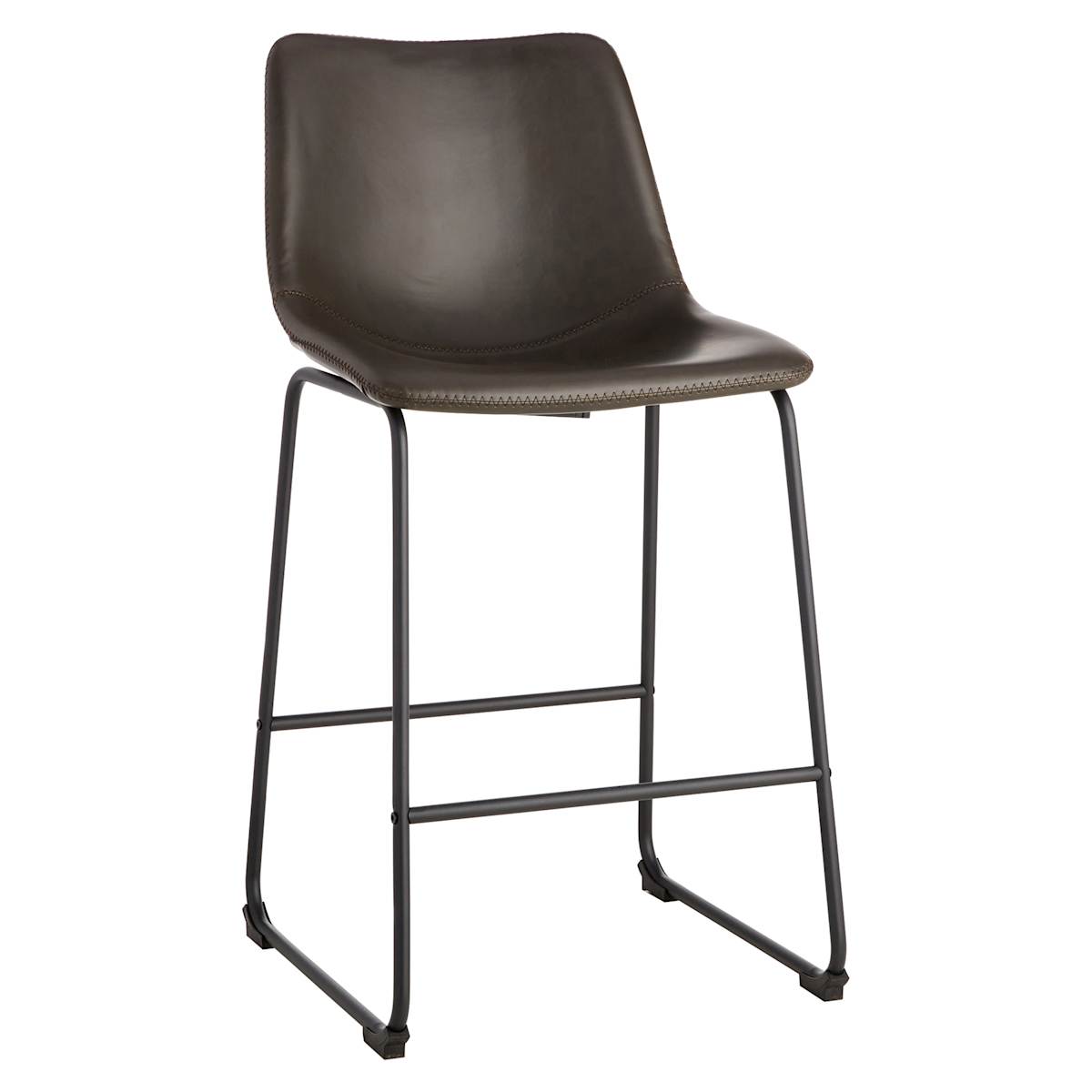 At Home Crosby St. Drake Counter Stool Dark Grey