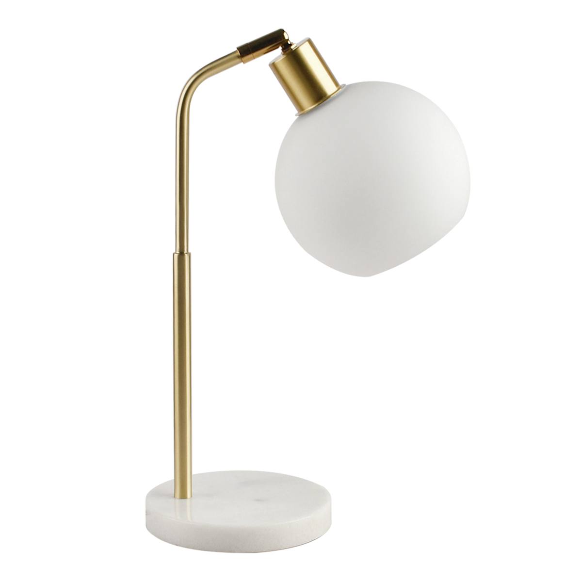 At Home Crosby St. Gold Marble Globe Task Lamp 19"