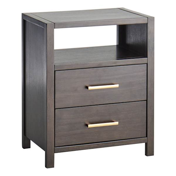 at home Crosby St. Rue Wooden Nightstand Espresso