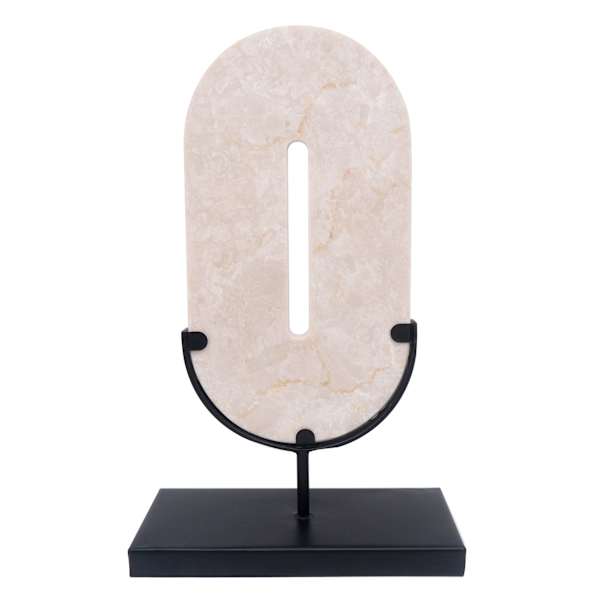 at home Crosby St. White Marble Stand 10"