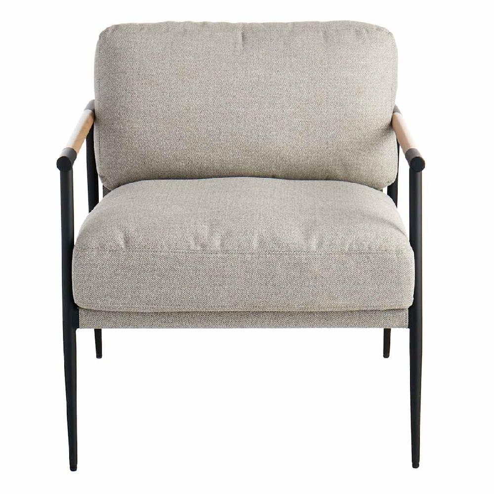 At Home Cruz Metal Accent Chair Grey