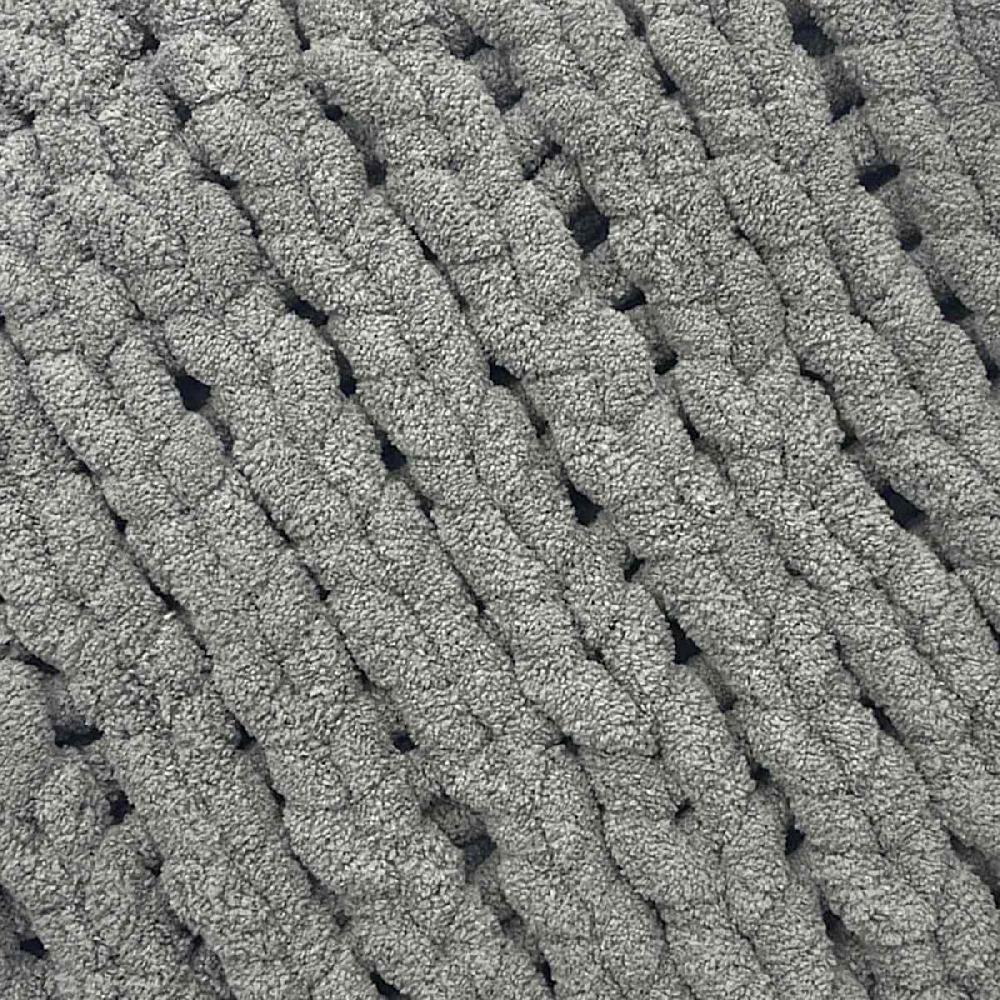 At Home Dark Grey Chunky Knit Throw Blanket 50x60