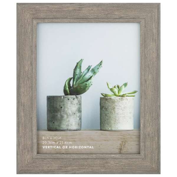 at home Dark Grey Dome Profile Wall Frame 8x10