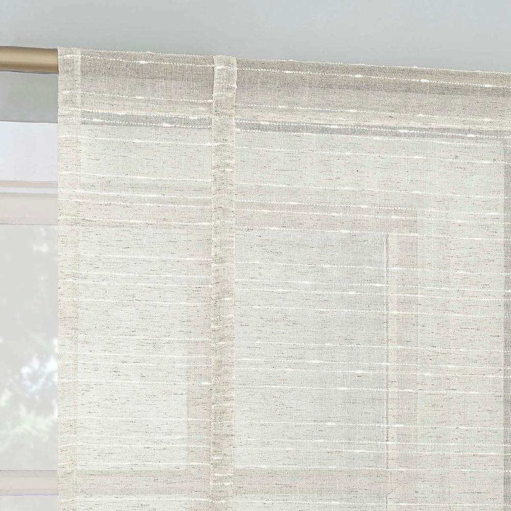 At Home Destin Linen Small Curtain Panel 63"