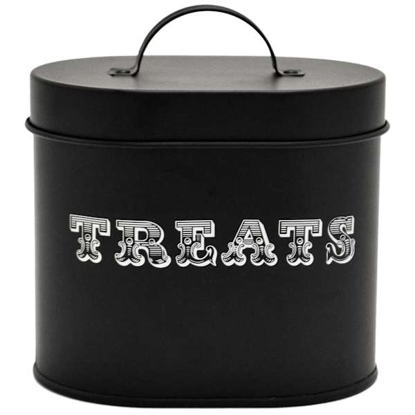 at home Dog Treats Black Treat Canister