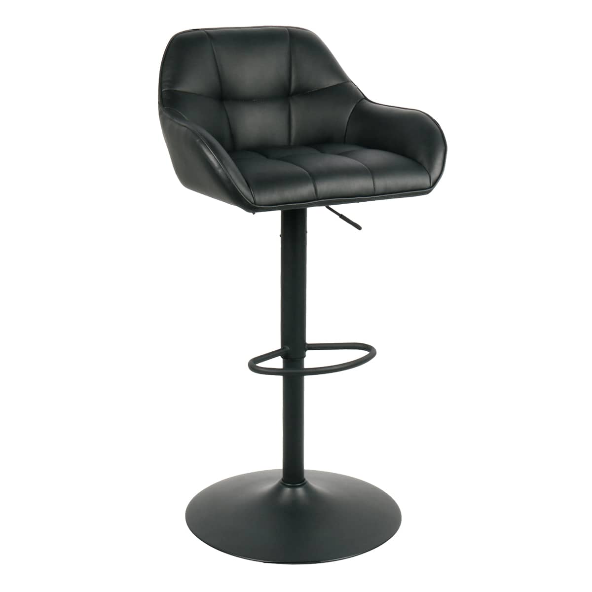 At Home Dominic Adjustable Barstool - Black