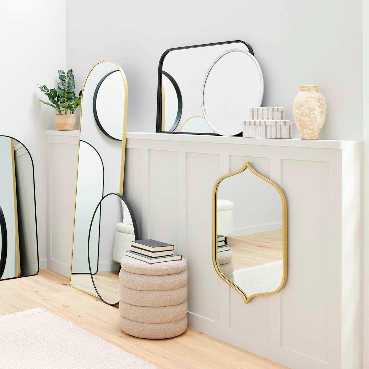 At Home Double Teardrop Wall Mirror 22x32