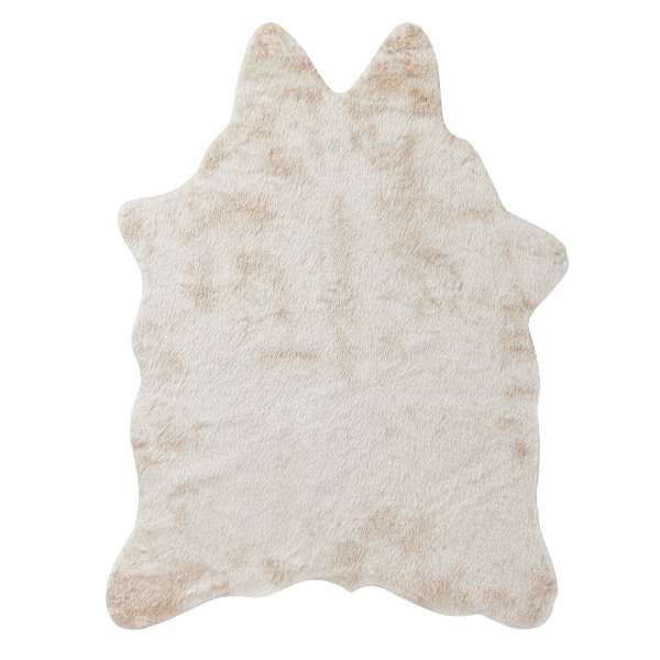 at home Durango Ivory Faux Cowhide Accent Rug 3x5