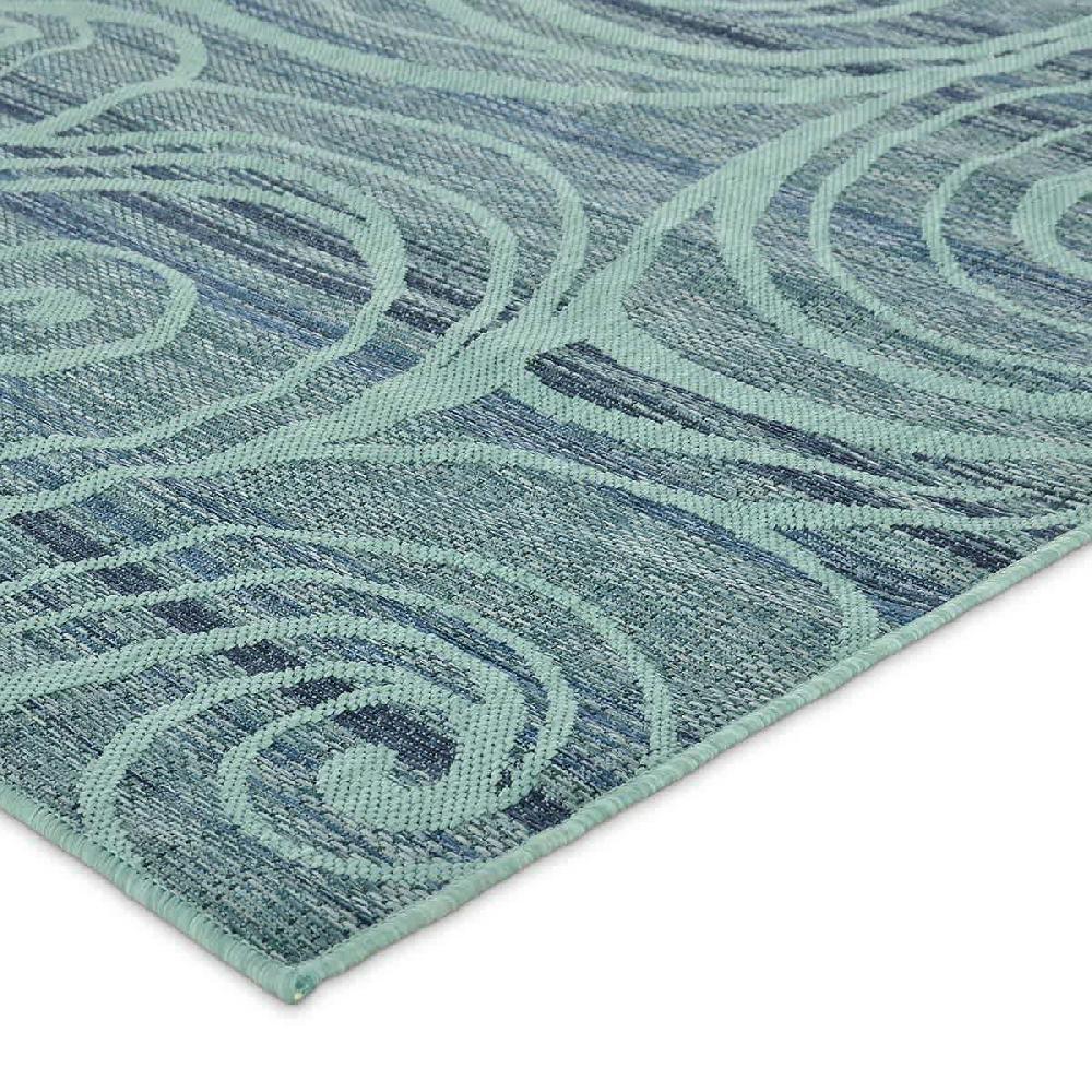 At Home (E530) Magic Blue Wave Outdoor Area Rug 8x10
