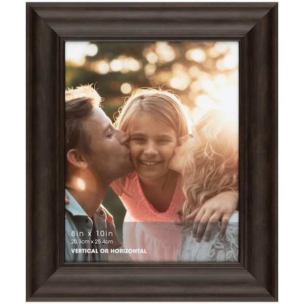 at home Espresso Scoop Profile Wall Frame 8x10