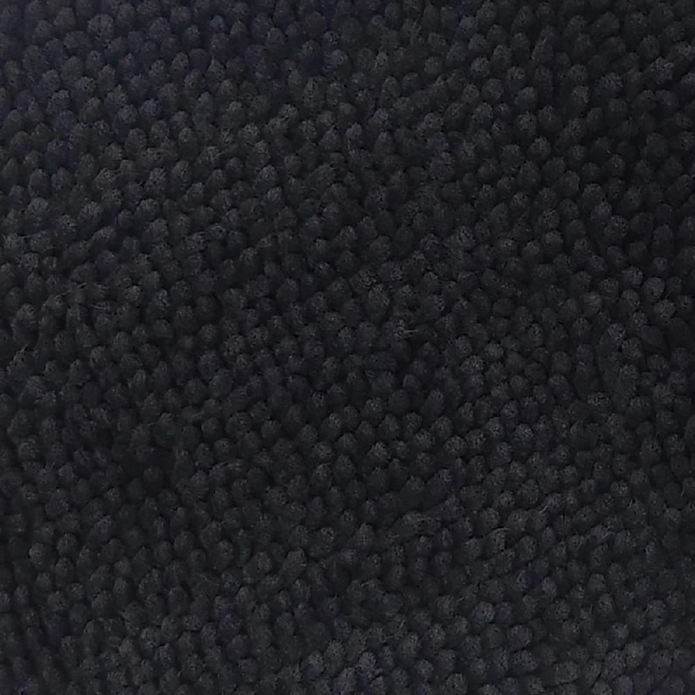 At Home Essential Noodle Black Bath Rug 17x24