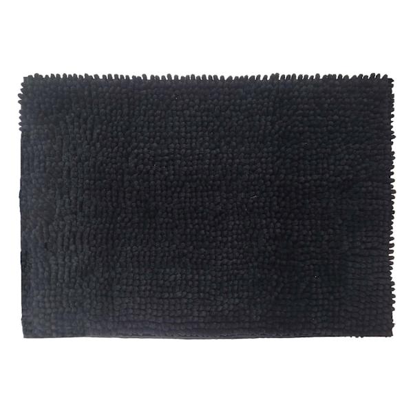 at home Essential Noodle Black Bath Rug 17x24