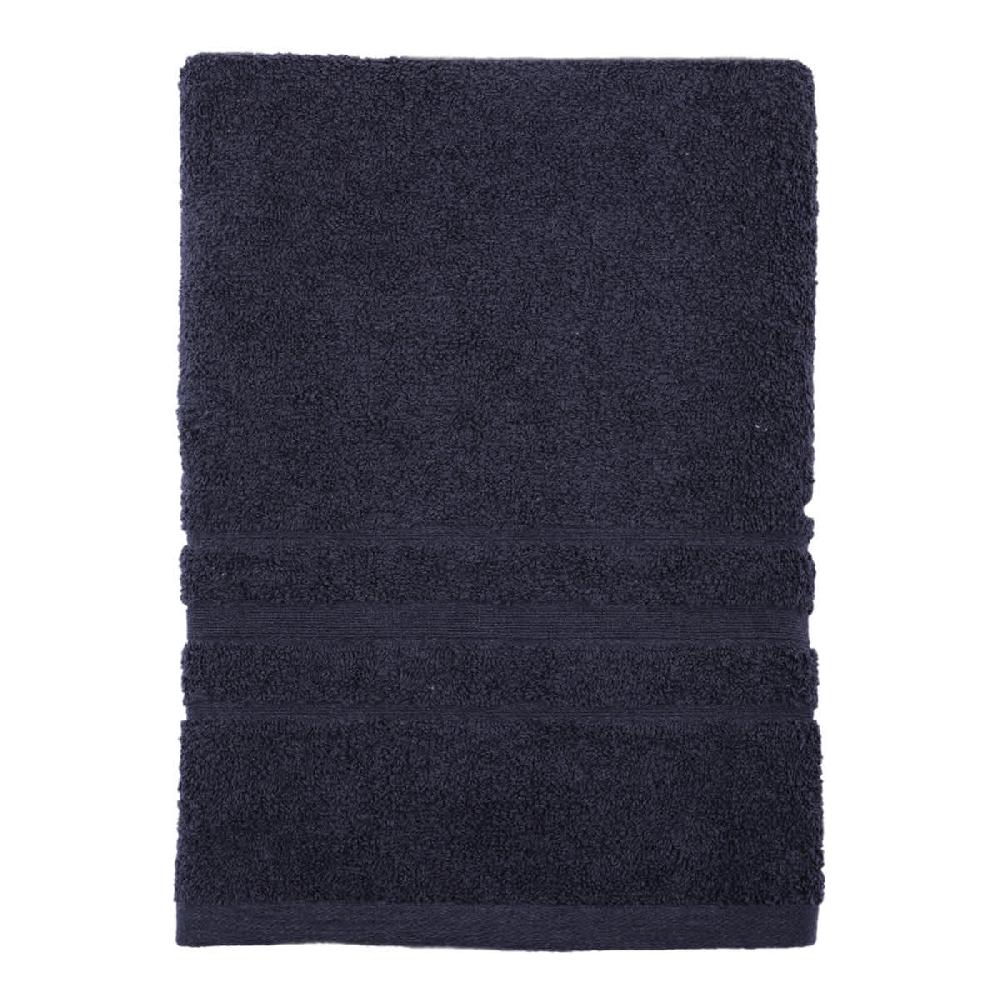 At Home Essential Solid Black Bath Towel 30x54