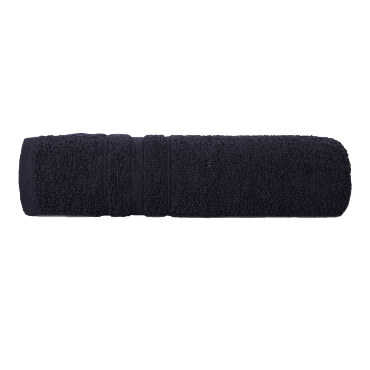 At Home Essential Solid Black Bath Towel 30x54
