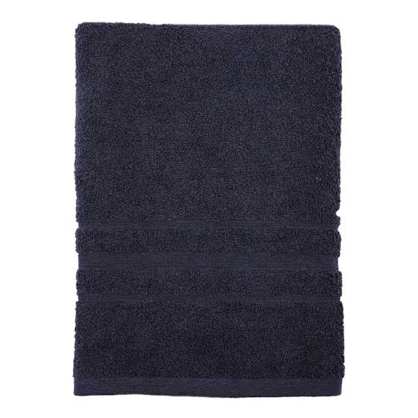 at home Essential Solid Black Bath Towel 30x54