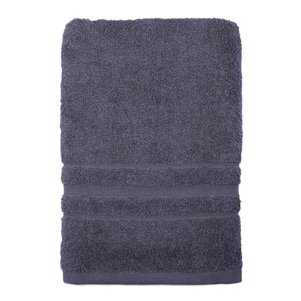 at home Essential Solid Dark Grey Bath Towel 30x54