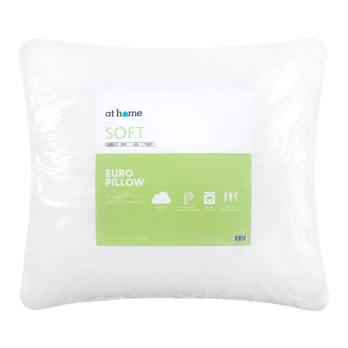 At Home Euro Bed Pillow 26"