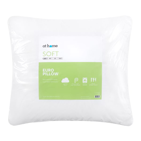at home Euro Bed Pillow 26"