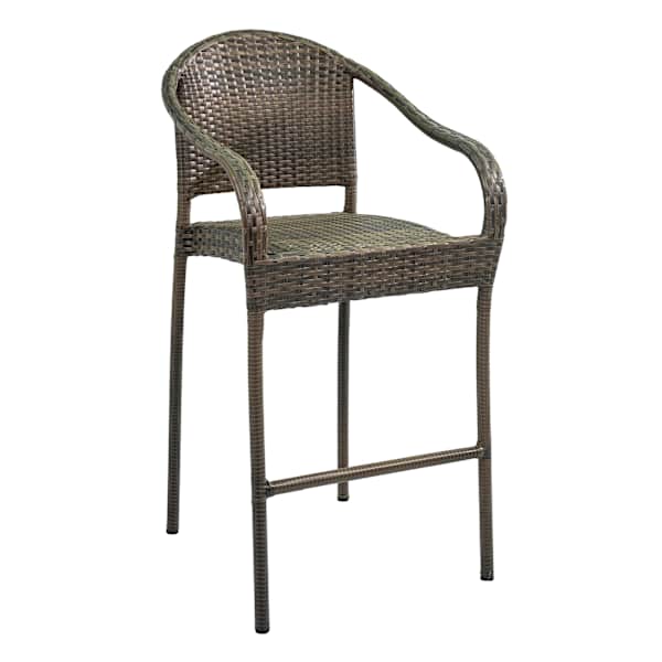 at home Fairview Wicker Patio Bar Stool Brown