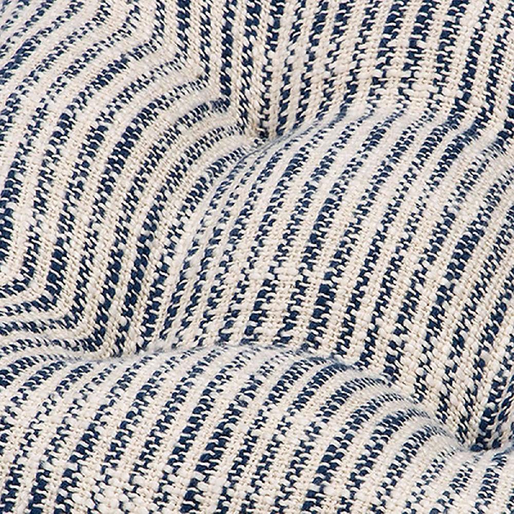 At Home Farmhouse Navy Stripe Dining Chair Cushion