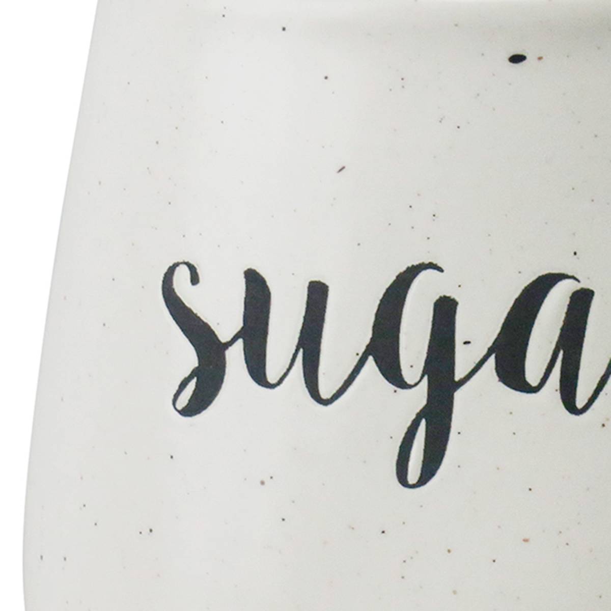 At Home Farmhouse Speckled Stoneware Sugar Jar