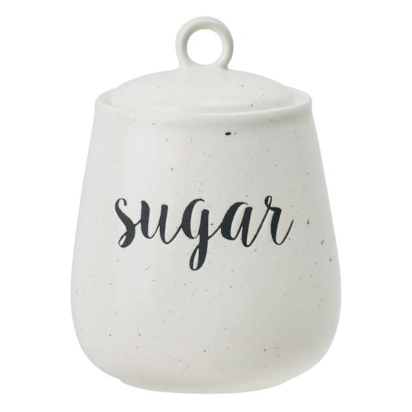 at home Farmhouse Speckled Stoneware Sugar Jar