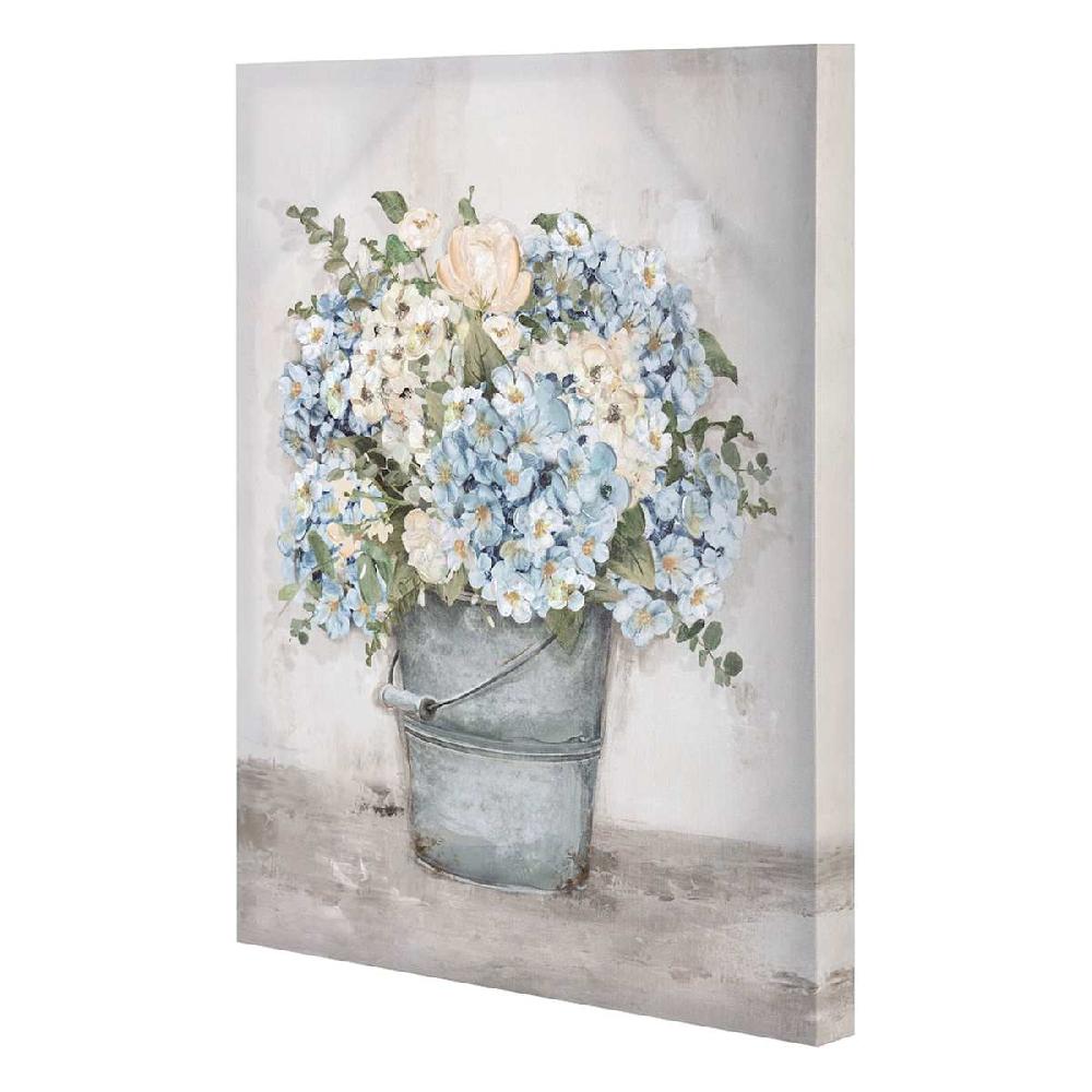 At Home Floral Canvas Wall Art 16x20
