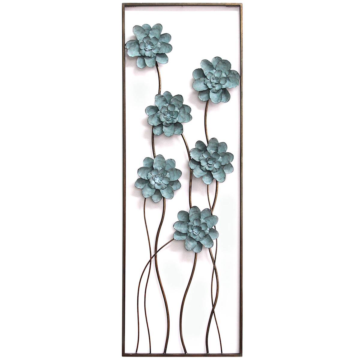 At Home Flower Panel Wall Art 12x35