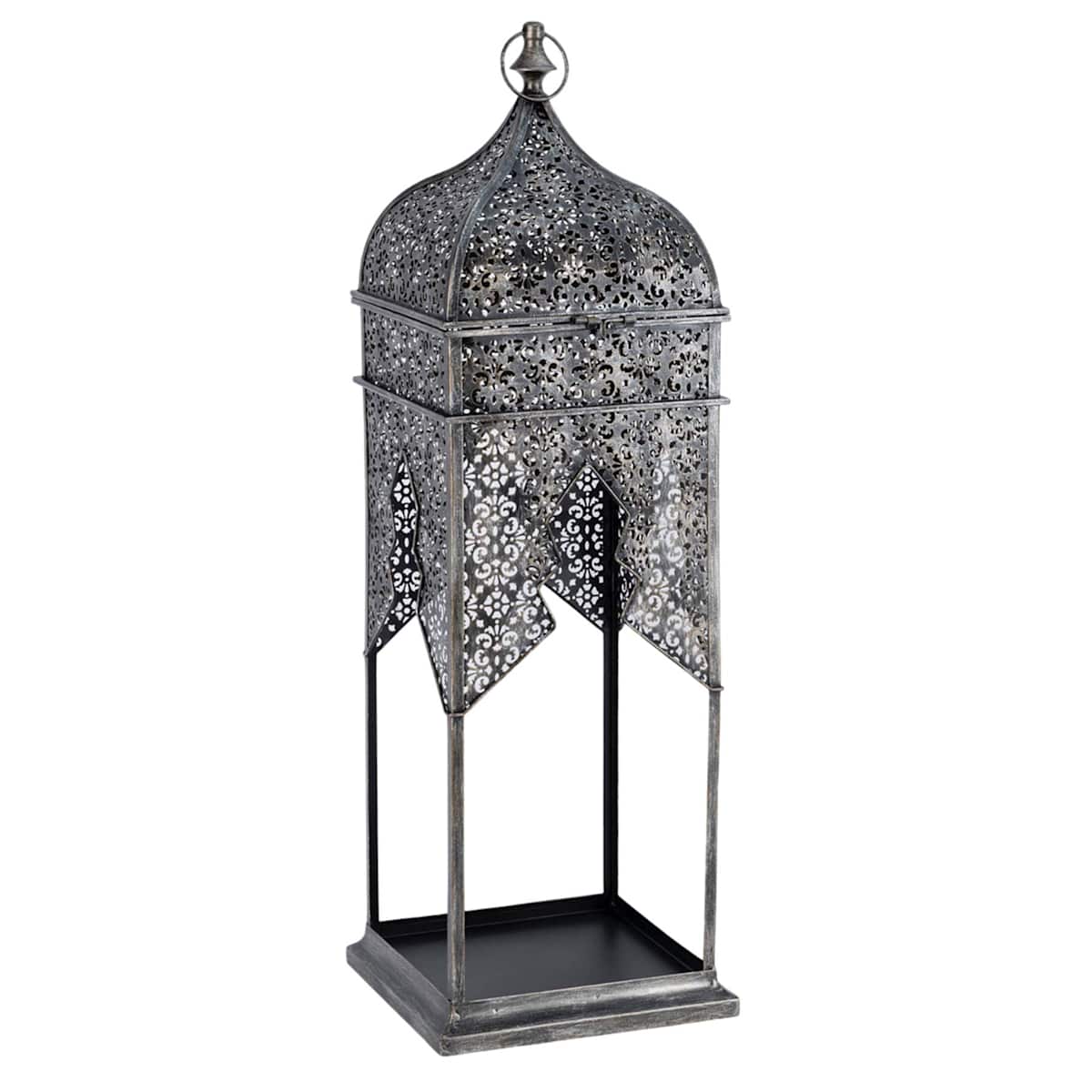 At Home Found & Fable Metal Lantern 32"