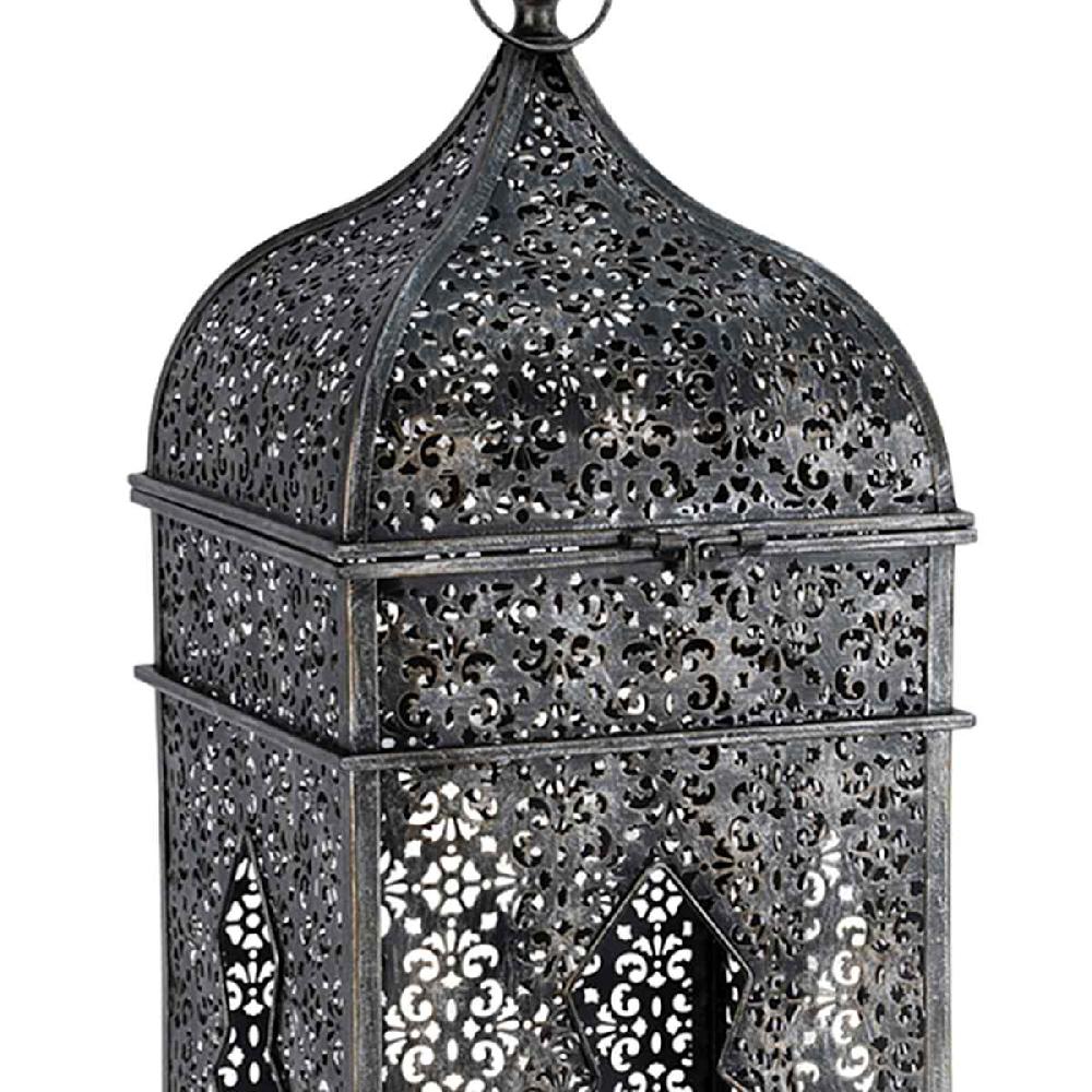At Home Found & Fable Metal Lantern 32"