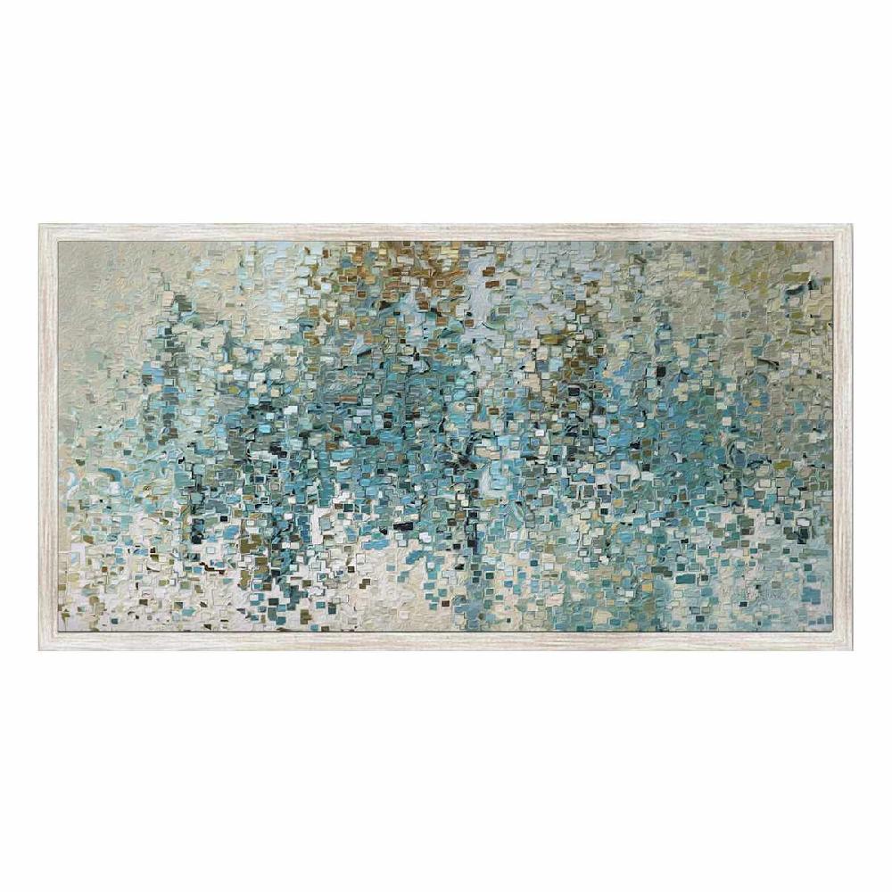 At Home Framed Abstract Canvas Wall Art 54x27