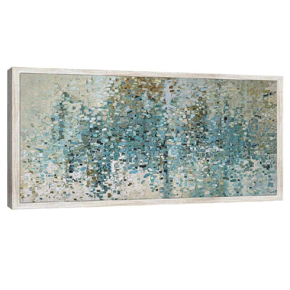 At Home Framed Abstract Canvas Wall Art 54x27