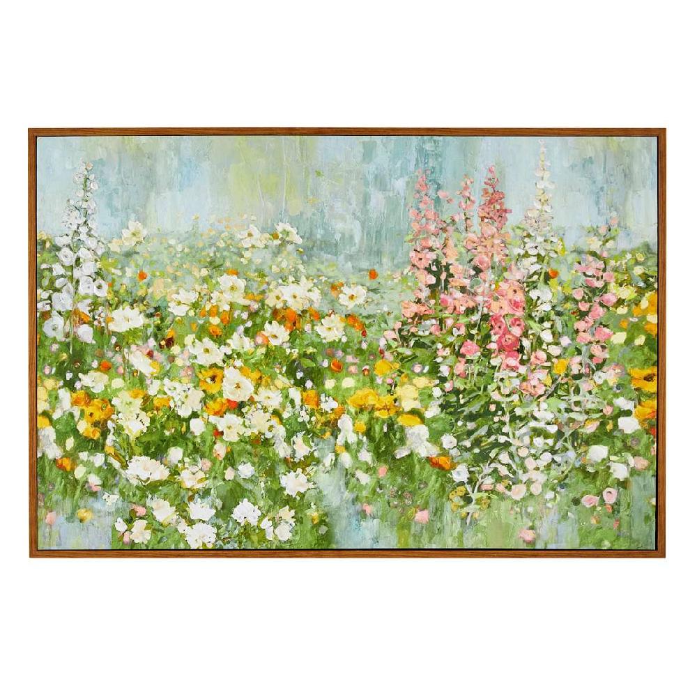 At Home Framed Floral Canvas Wall Art 37x25