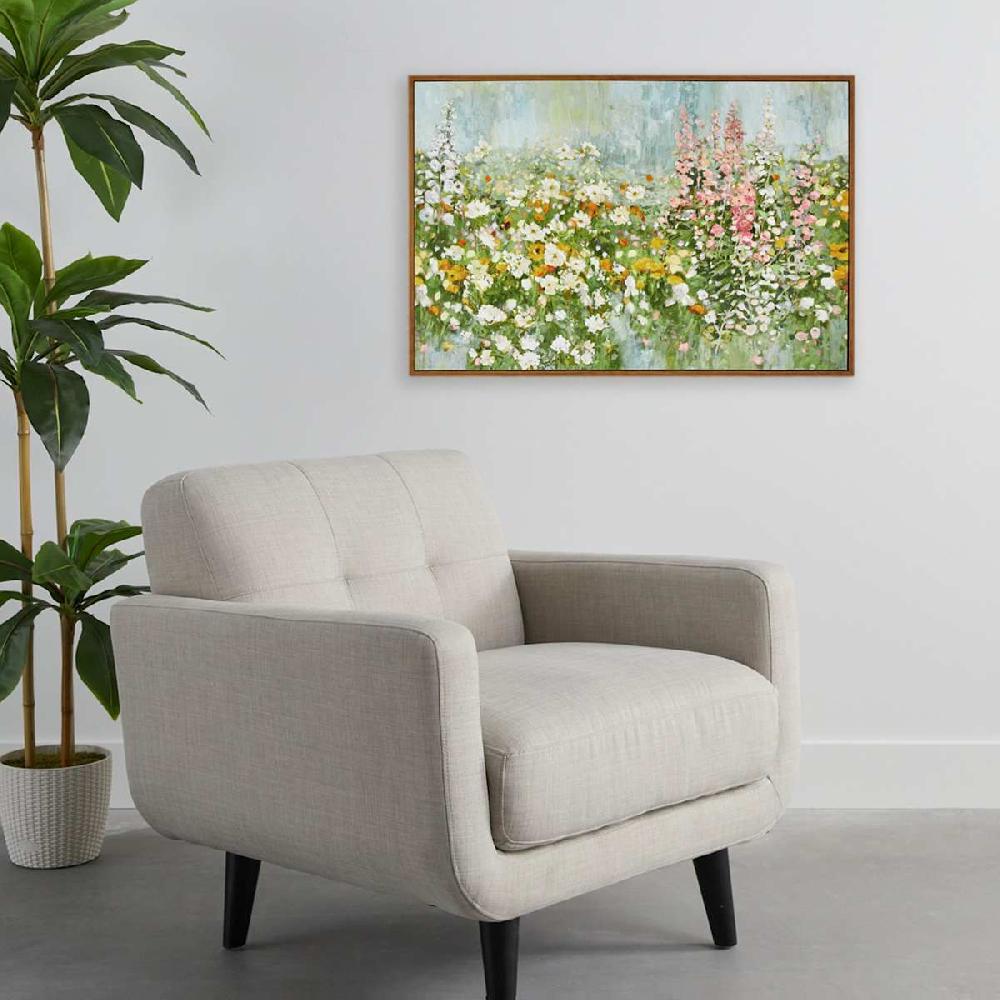At Home Framed Floral Canvas Wall Art 37x25