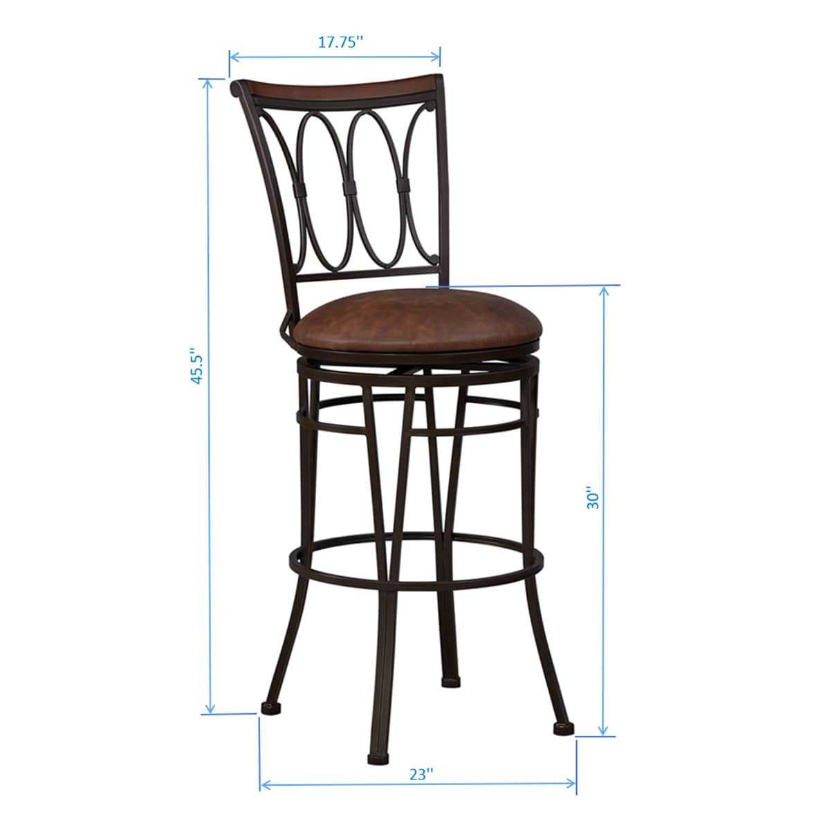 At Home Francine Barstool Brown
