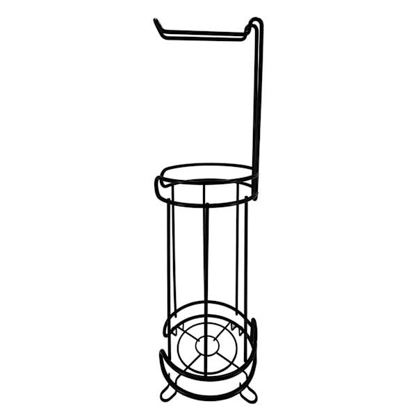 at home Gia Plus Black Toilet Paper Holder