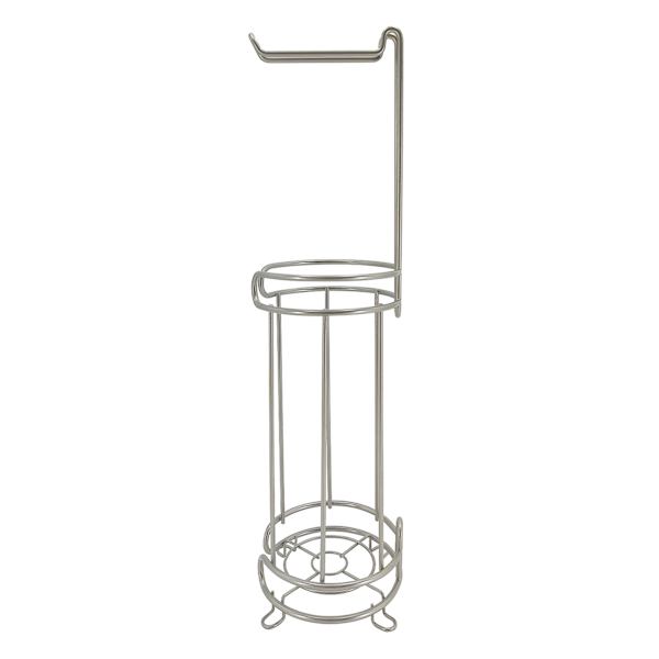 at home Gia Plus Satin Nickle Toilet Paper Holder