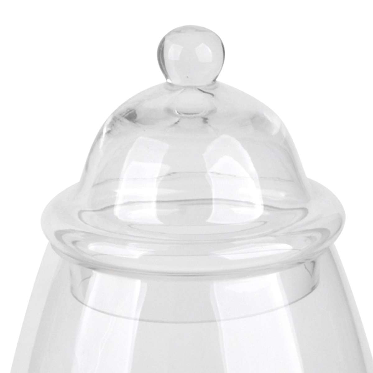 At Home Glass Canister 11.8"