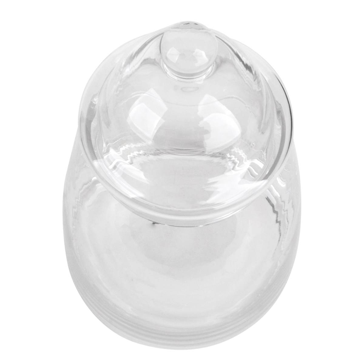 At Home Glass Canister 8"
