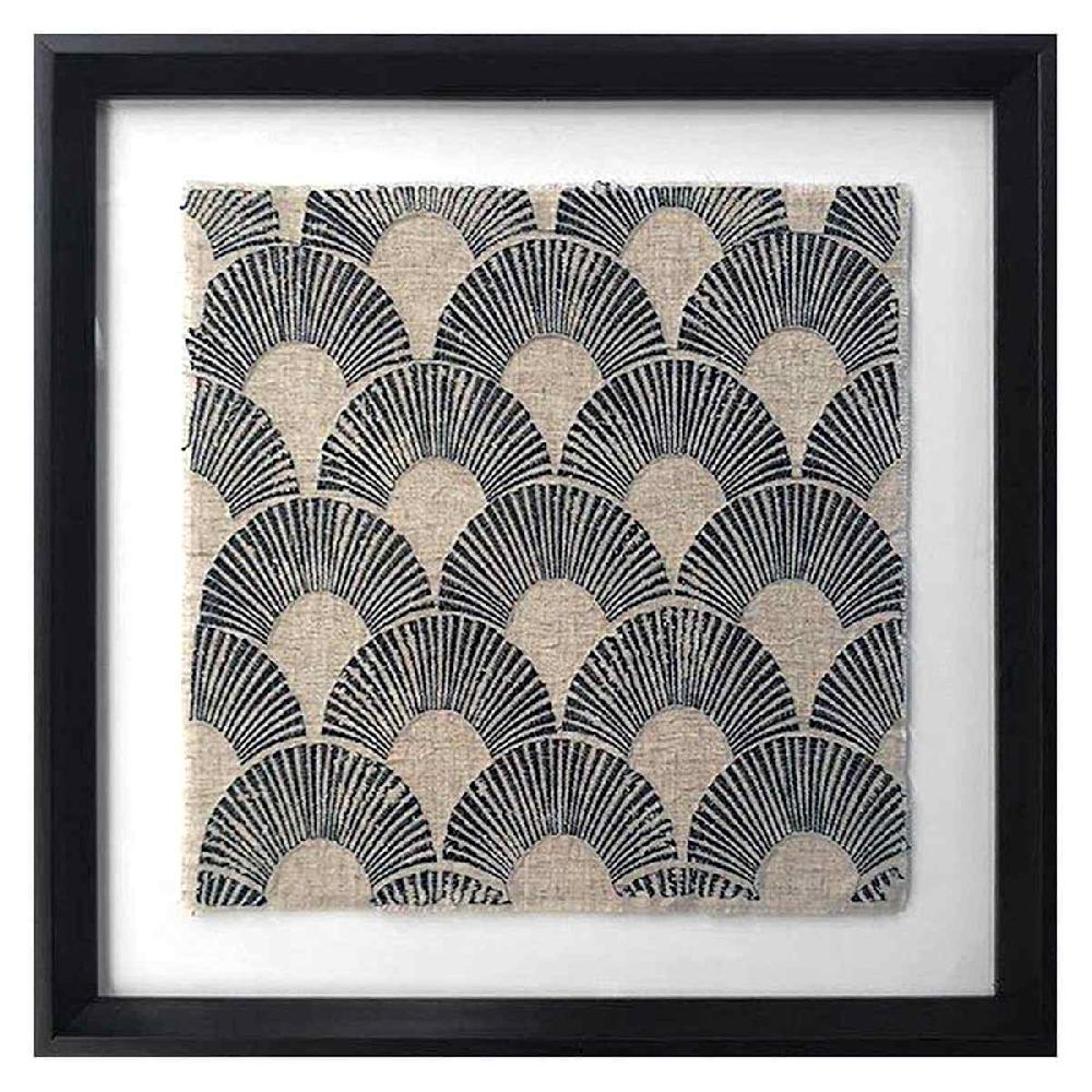 At Home Glass Framed Embroidered Wall Art 19"