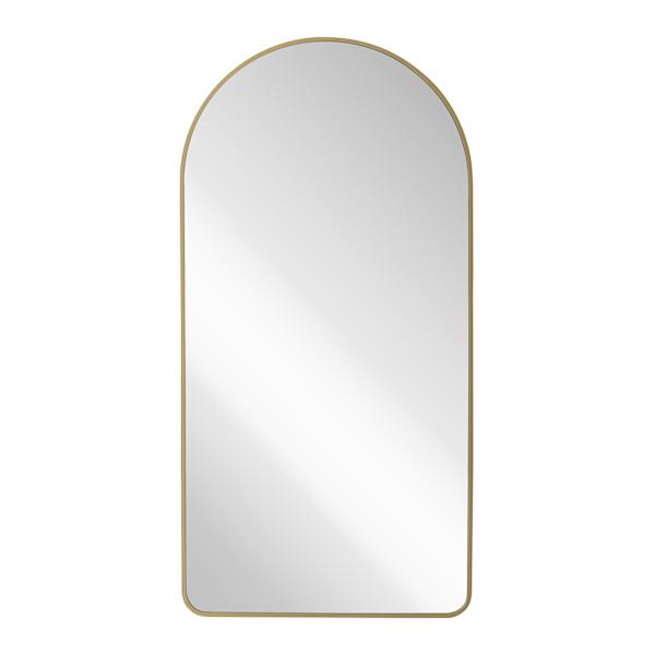 at home Gold Arch Leaner Mirror 24x48