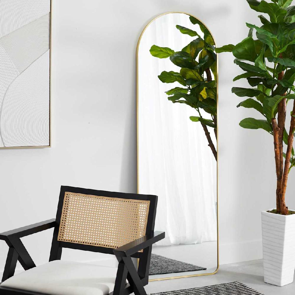 At Home Gold Arch Leaner Mirror 24x70