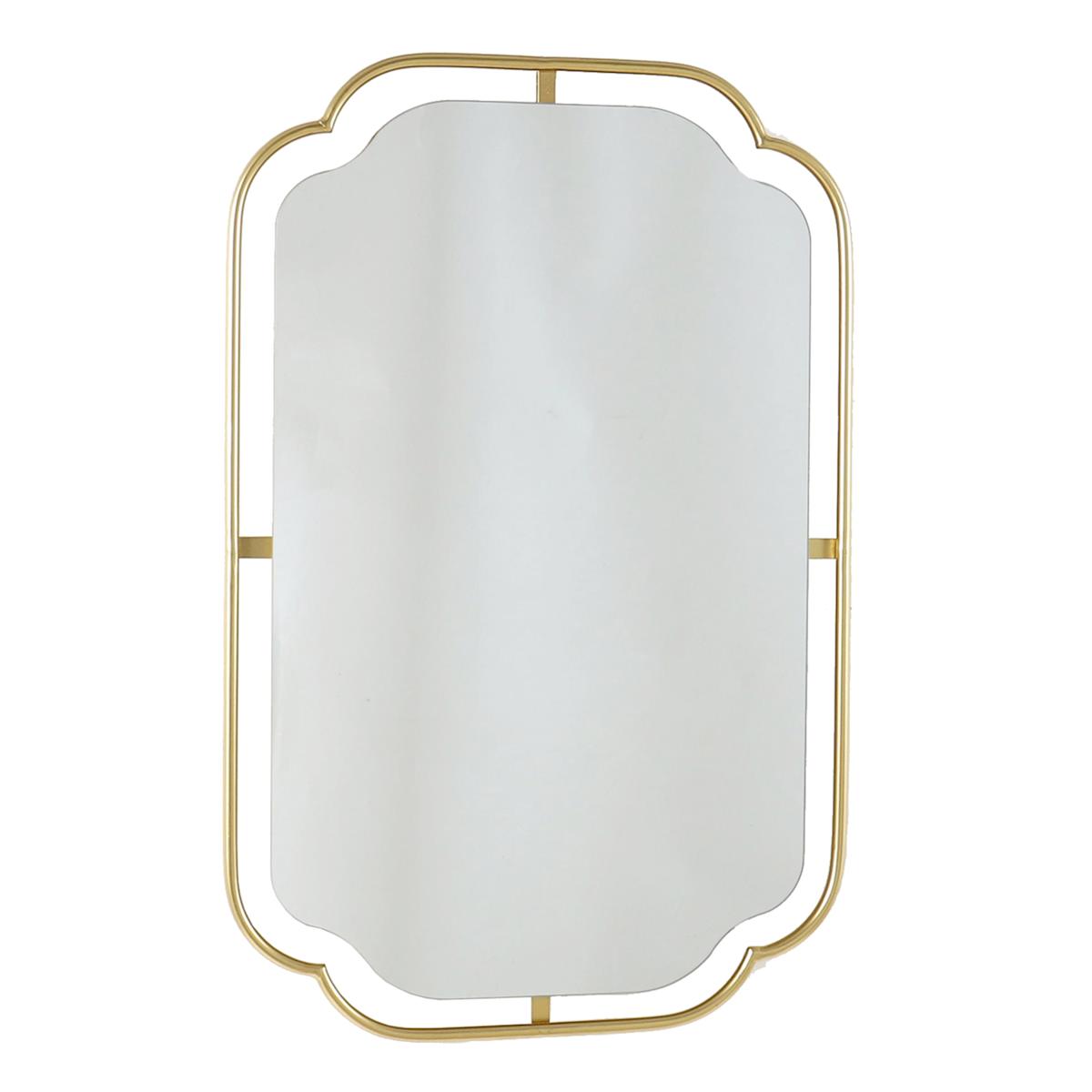 At Home Gold Floating Wall Mirror 22x34