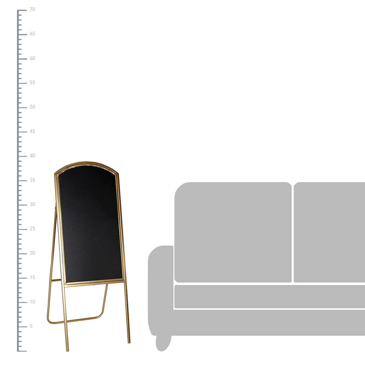 At Home Gold Metal Blackboard 39"