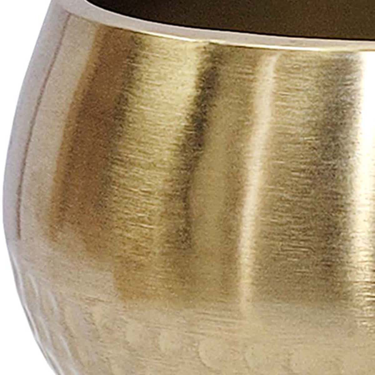 At Home Gold Metal Bowl 9x5
